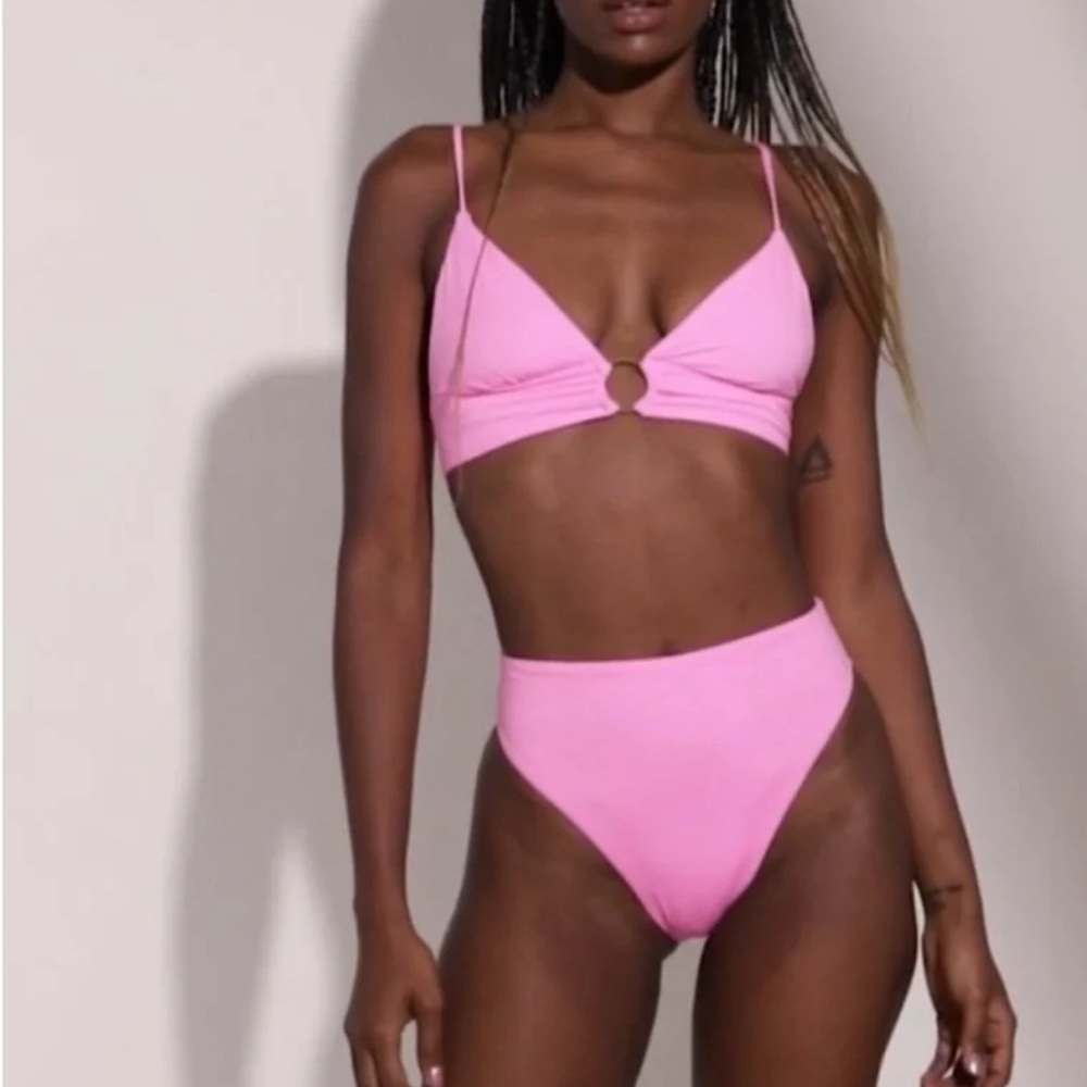 Maaji pink bikini set reversible🌸
